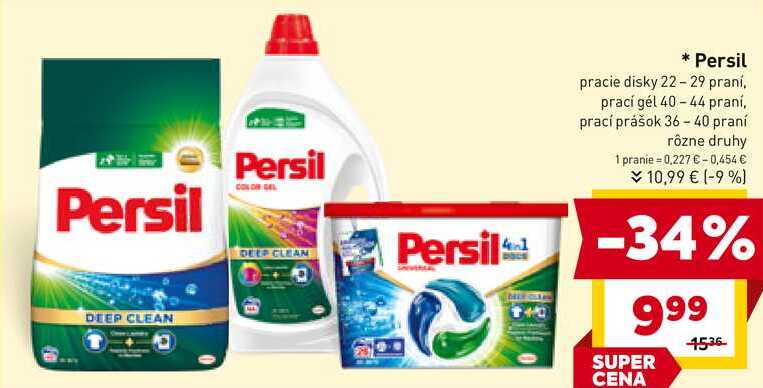 Persil pracie disky 22-29 praní