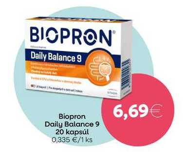 Biopron Daily Balance 9 20 kapsúl