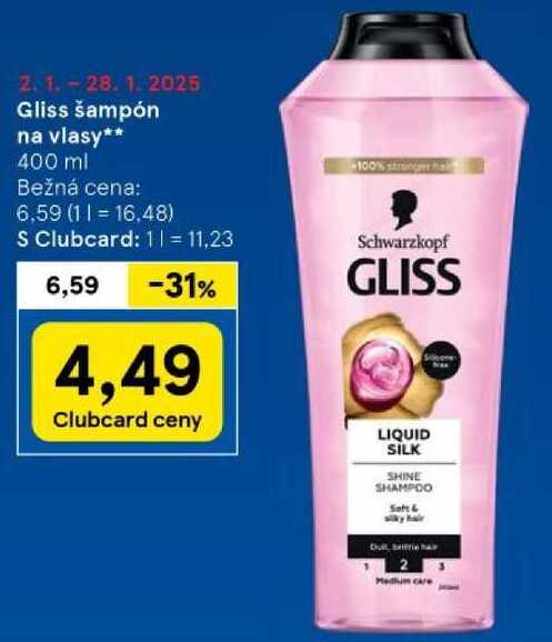 Gliss šampón na vlasy, 400 ml 