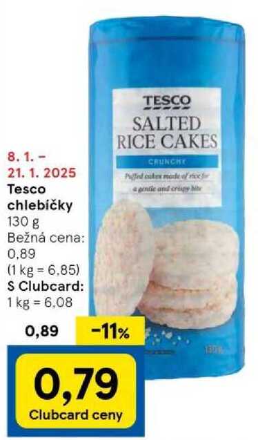 Tesco chlebíčky, 130 g 