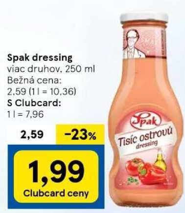 Spak dressing, 250 ml