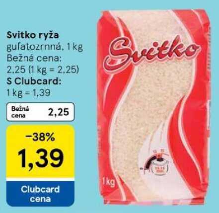 Svitko ryža, 1 kg