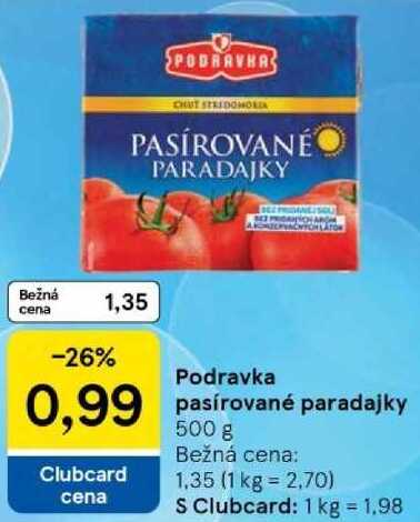 Podravka pasírované paradajky, 500 g