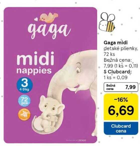 Gaga midi, 72 ks