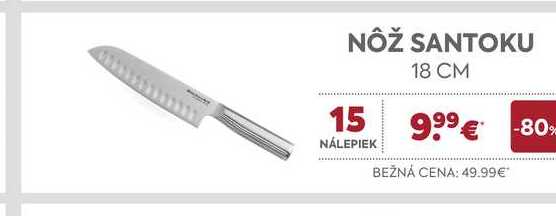 NÔŽ SANTOKU 18 CM 