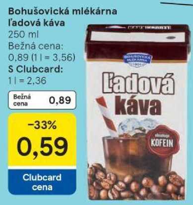 Bohušovická mlékárna ľadová káva, 250 ml 