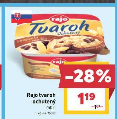 Rajo tvaroh ochutený 250 g