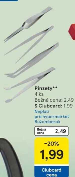 Pinzety, 4 ks 