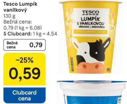 Tesco Lumpík vanilkový, 130 g