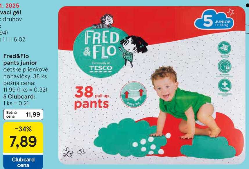 Fred&Flo pants junior, 38 ks 