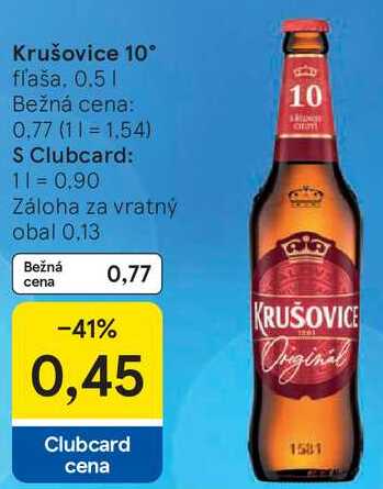 Krušovice 10°, 0,5 l