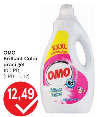 OMO Brilliant Color prací gél, 100 PD