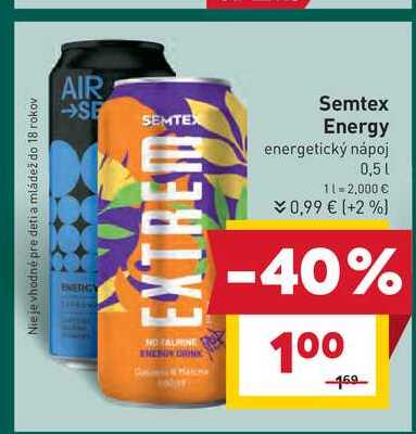 Semtex Energy energetický nápoj 0,5l