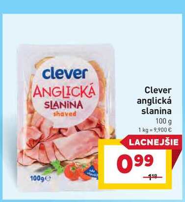 Clever anglická slanina 100 g