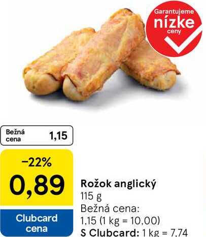 Rožok anglický, 115 g