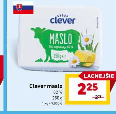 Clever maslo 82% 250 g