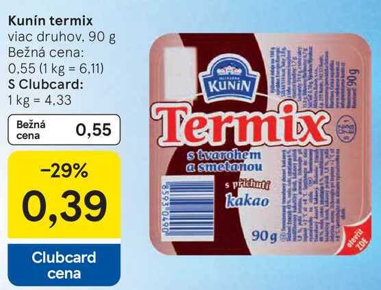 Kunín termix, 90 g