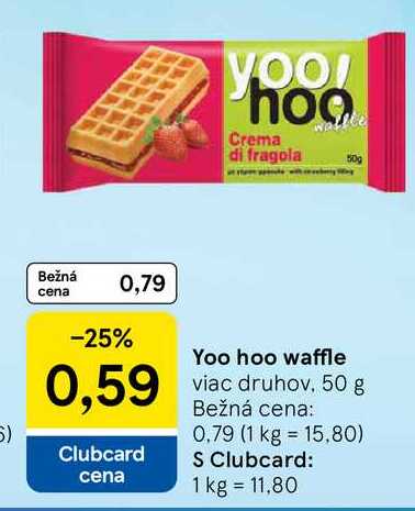 Yoo hoo waffle, 50 g 