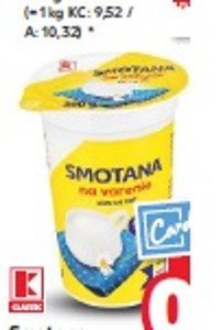 K-Classic Smotana na varenie v akcii
