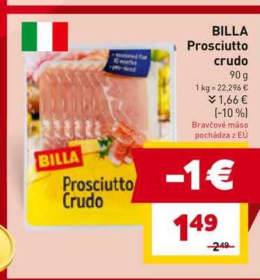 BILLA Prosciutto crudo 90 g