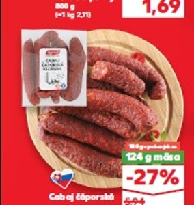 Mecom Klobása Cabaj čáporská
