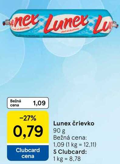 Lunex črievko, 90 g