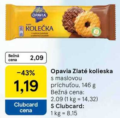 Opavia Zlaté kolieska, 146 g