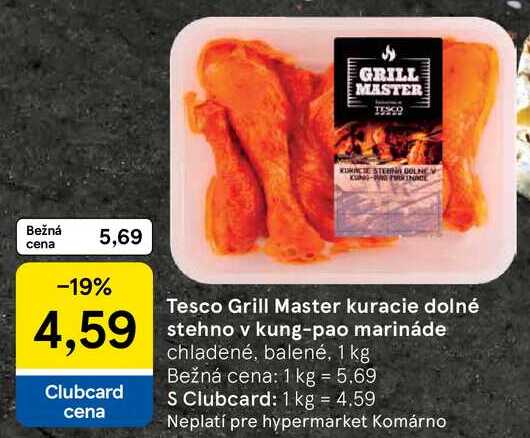 Tesco Grill Master kuracie dolné stehno v kung-pao marináde, 1 kg
