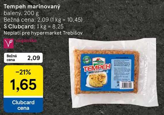 Tempeh marinovaný, 200 g 