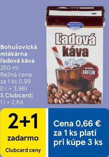 Bohušovická mlékárna l'adová káva, 250 ml 
