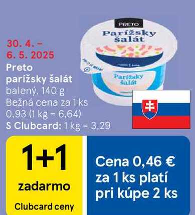 Preto parížsky šalát, 140 g