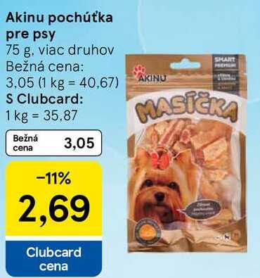 Akinu pochúťka pre psy, 75 g