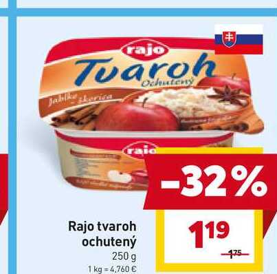 Rajo tvaroh ochutený 250 g 