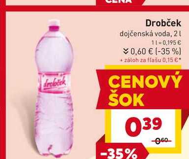 Drobček dojčenská voda, 2l