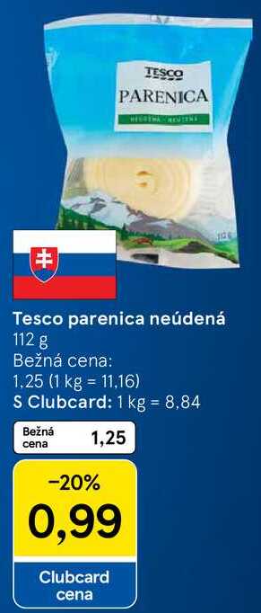 Tesco parenica neúdená, 112 g