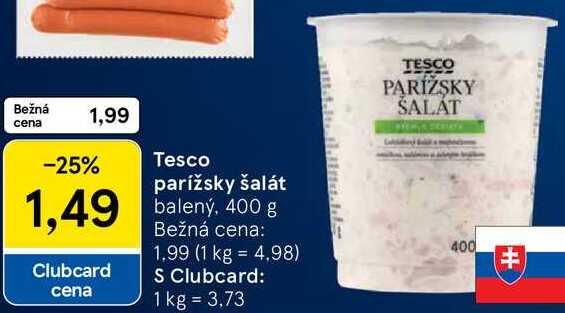 Tesco parížsky šalát, 400 g