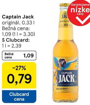 Captain Jack, 0,33 l