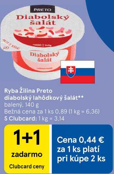 Ryba Žilina Preto diabolský lahôdkový šalát, 140 g