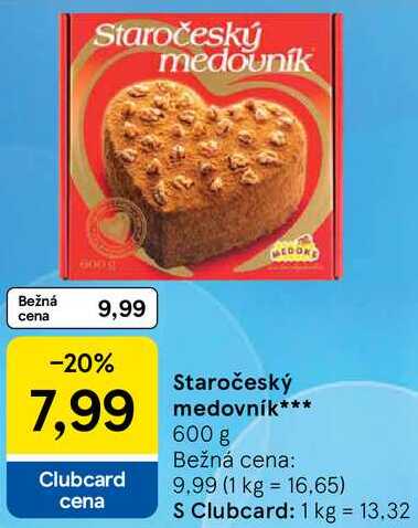 Staročeský medovník, 600 g