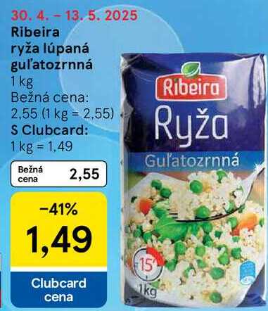 Ribeira ryža lúpaná gul'atozrnná, 1 kg