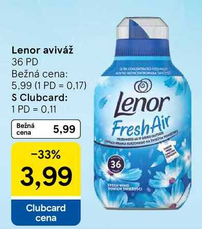 Lenor aviváž, 36 PD 