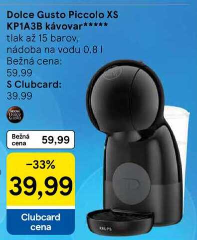 Dolce Gusto Piccolo XS KP1A3B kávovar
