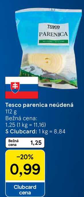Tesco parenica neúdená, 112 g 