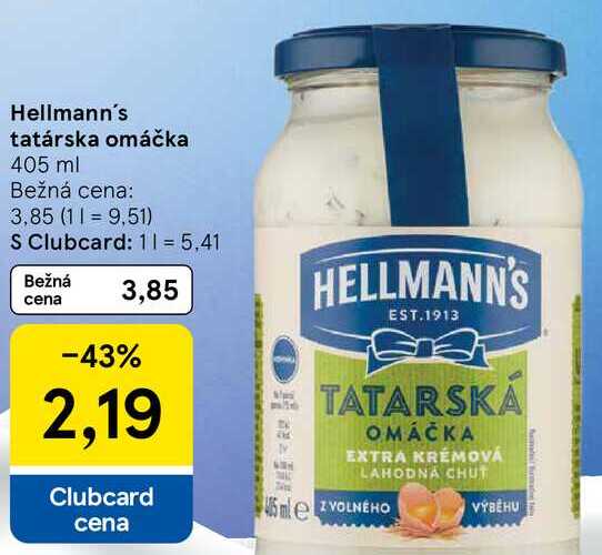 Hellmann's tatárska omáčka, 405 ml