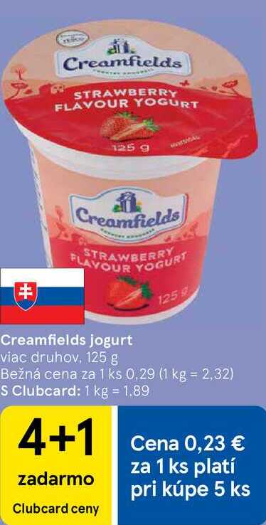 Creamfields jogurt, 125 g
