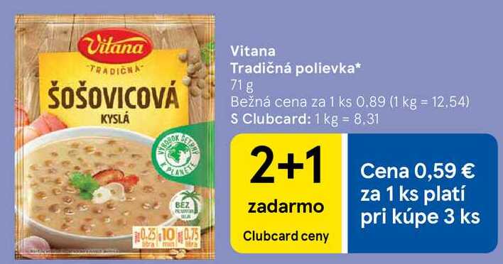 Vitana Tradičná polievka, 71 g 