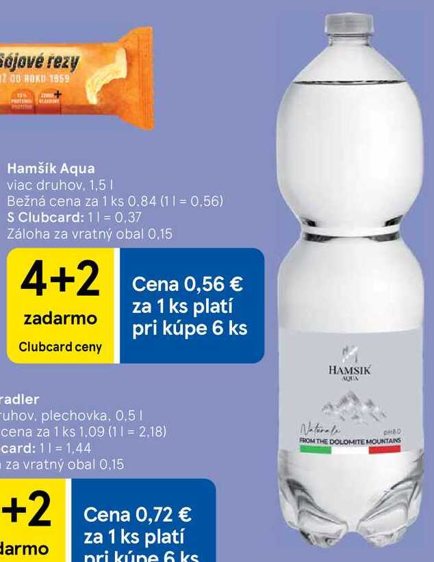 Hamšík Aqua, 1,5 l