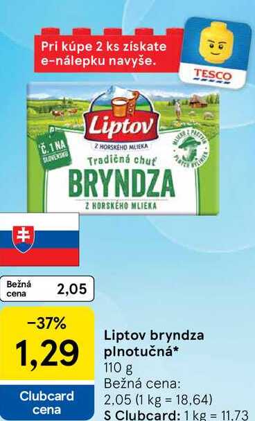Liptov bryndza plnotučná, 110 g