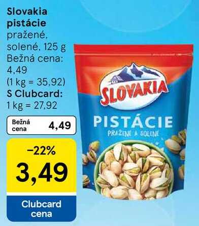 Slovakia pistácie, 125 g