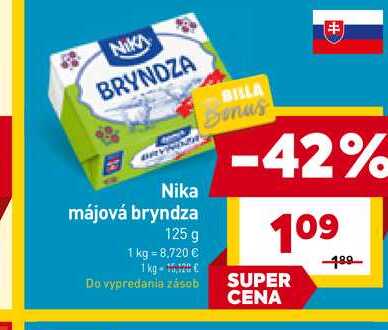 Nika májová bryndza 125 g 